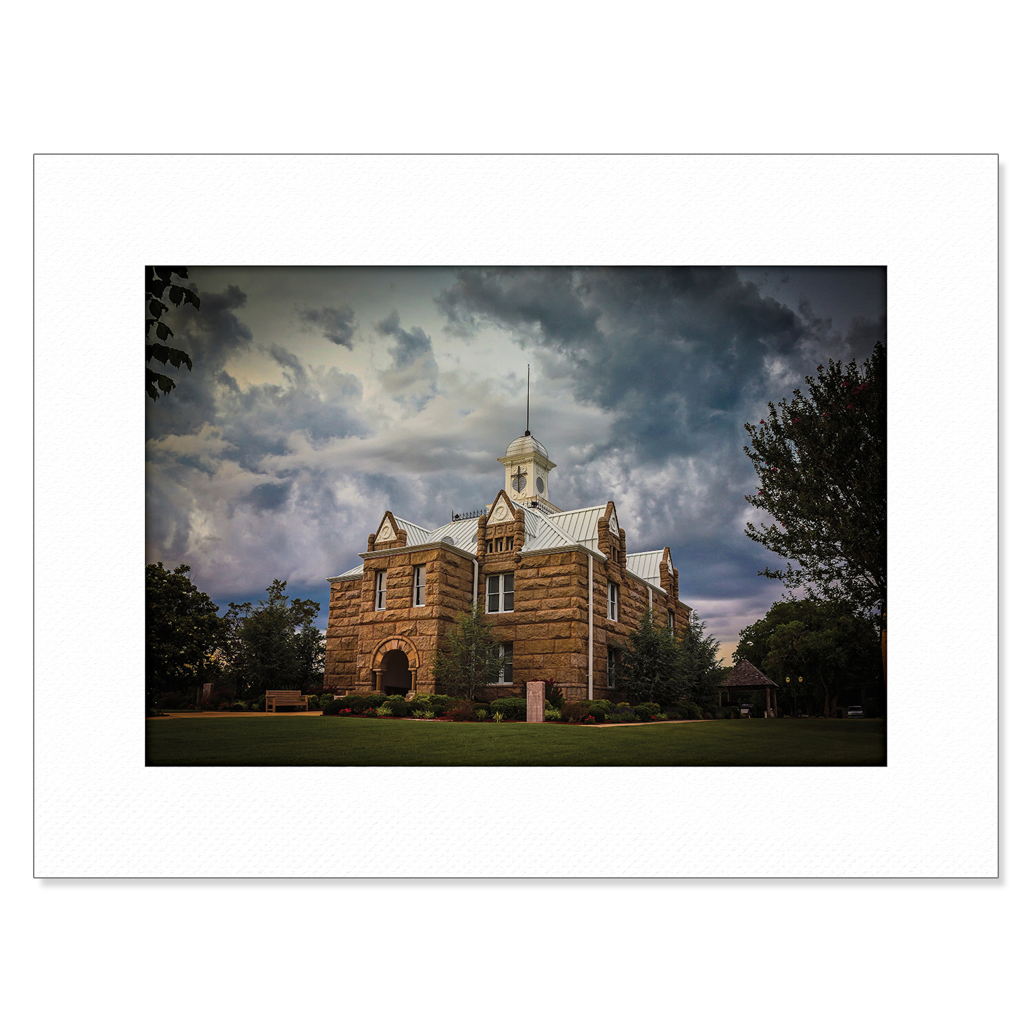 Chokma'si Signed and Numbered Print: Chickasaw National Capitol 